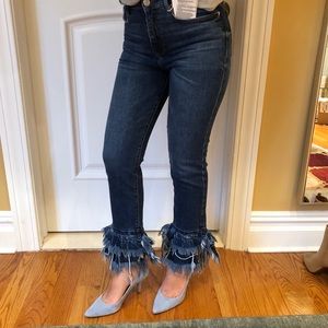 Zara flare distressed bell bottom jeans